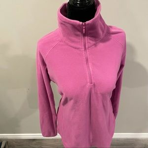 Columbia Pink Fleece Pullover Sweatshirt Size XL